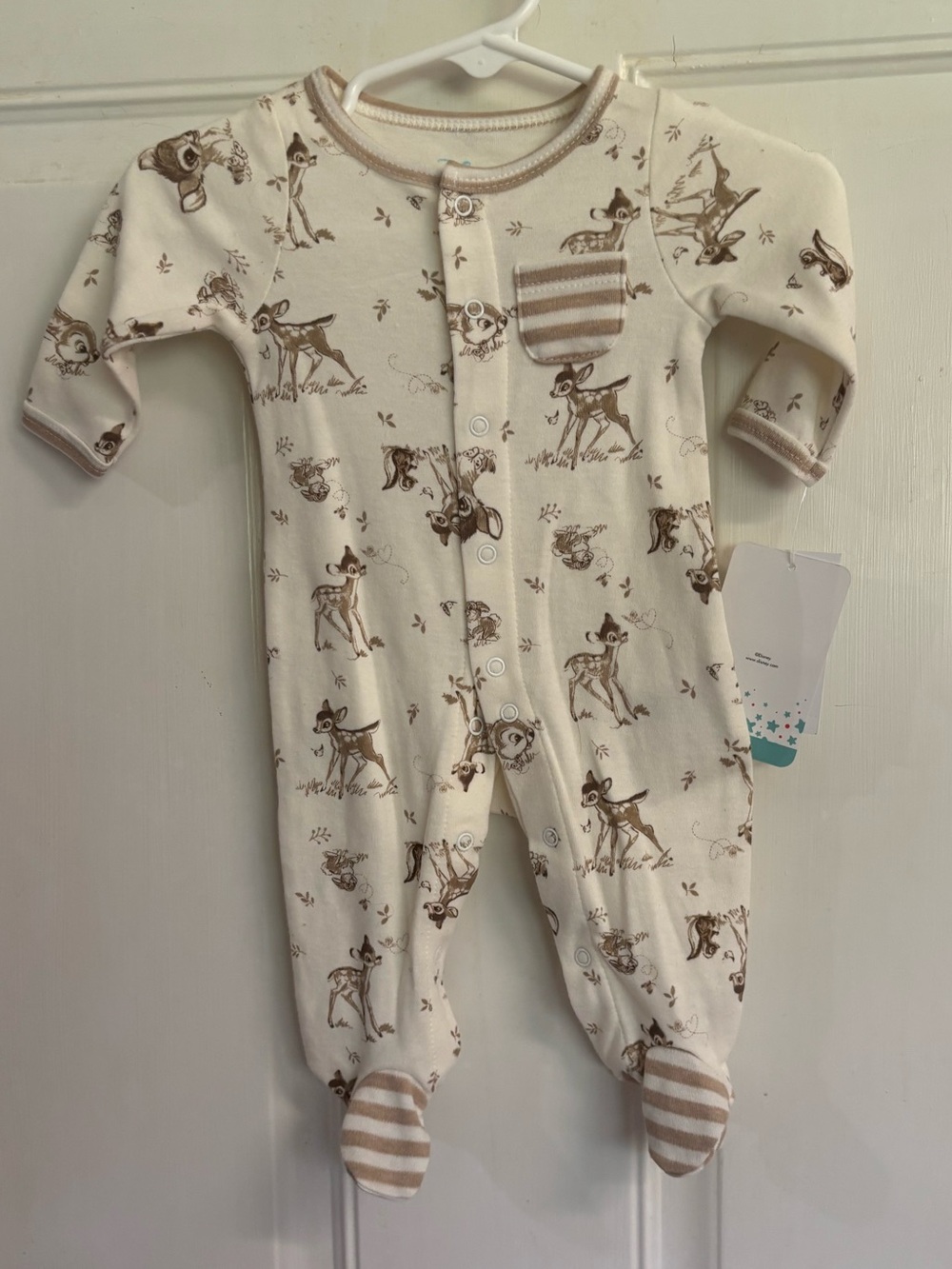 NWT NB Disney Bambi Wishes + Dreams Character Footed Sleep N Play. Retail 24.99